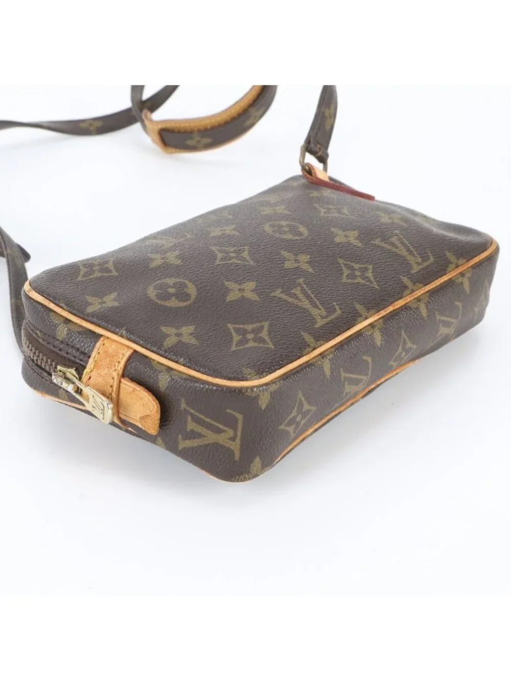 Louis Vuitton Monogram Maroulis Bandouliere Leather Shoulder Bag Crossbody Tote